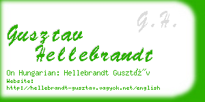 gusztav hellebrandt business card